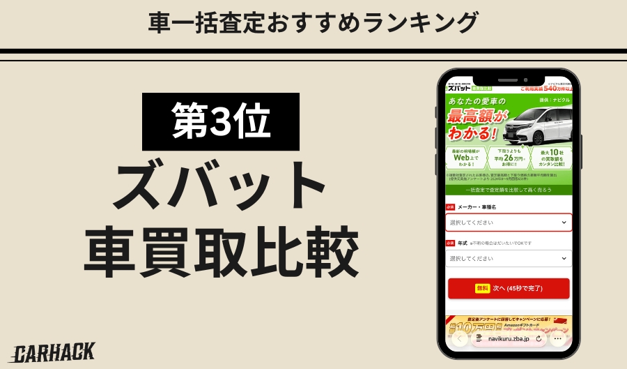 ズバット車買取比較