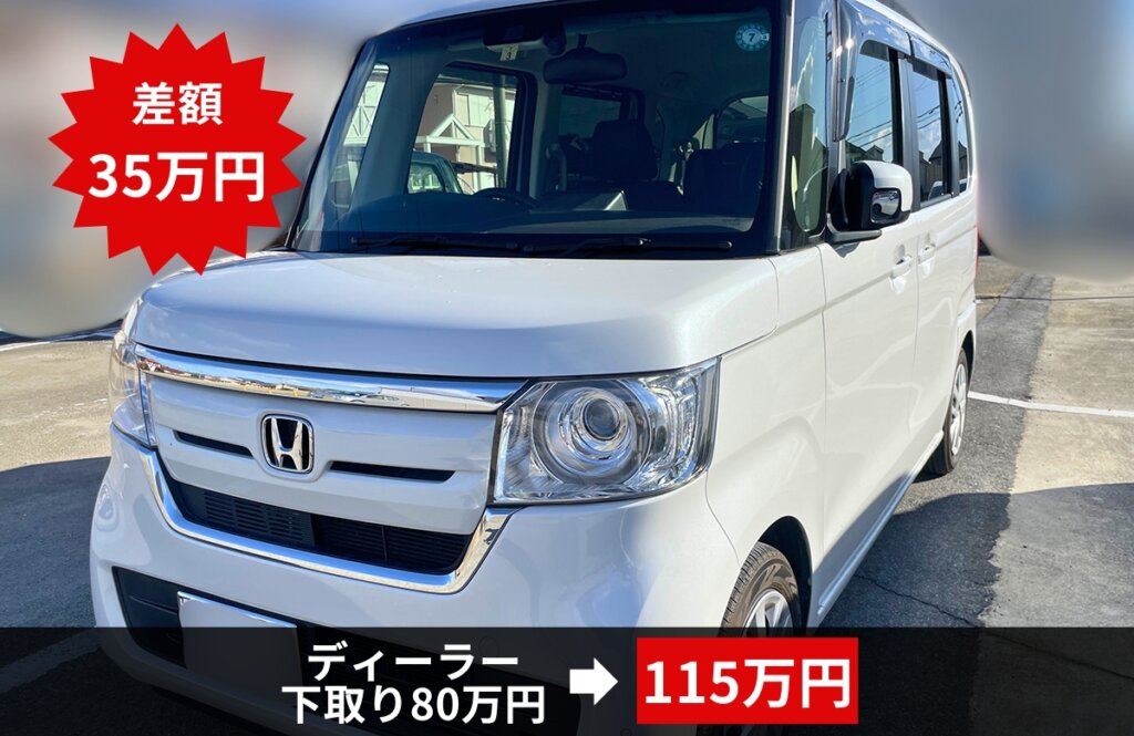 N-boxの車一括査定の結果